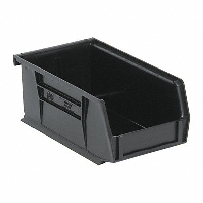 QUANTUM STORAGE SYSTEMS QUS220BR Hang and Stack Bin Black PP 3 in
