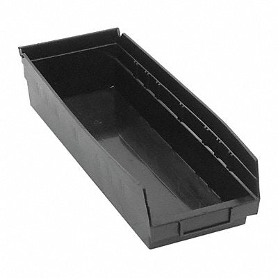 QUANTUM STORAGE SYSTEMS QSB104BR Shelf Bin Black Polypropylene 4 in