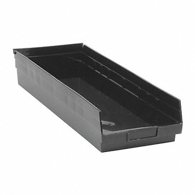 QUANTUM STORAGE SYSTEMS QSB114BR Shelf Bin Black Polypropylene 4 in