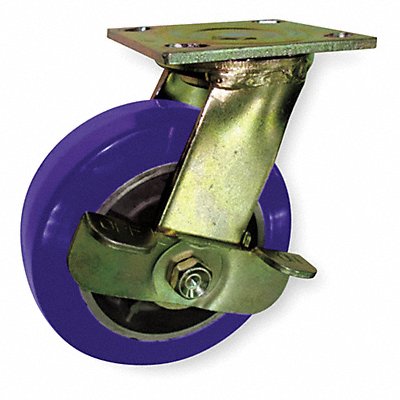GRAINGER 1NUY2 Standard Plate Castor Swivel 750 lb.