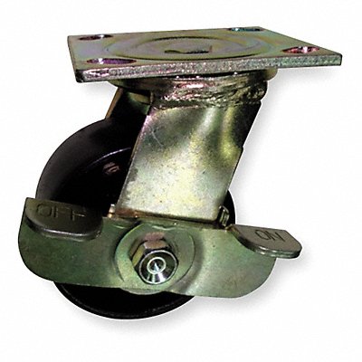 GRAINGER 1NVD1 Standard Plate Castor Swivel 1200 lb.