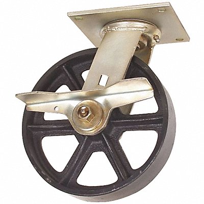 GRAINGER 1NVH5 Standard Plate Castor Swivel 1200 lb.