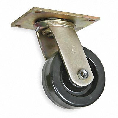 GRAINGER 1NVK7 Standard Plate Castor Swivel 1000 lb.