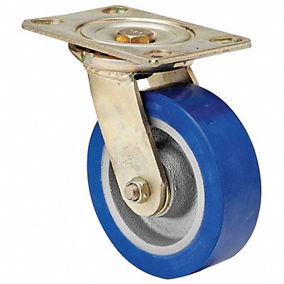 GRAINGER 1NVR9 Standard Plate Castor Swivel 1750 lb.