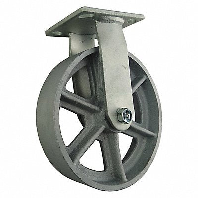 GRAINGER 1NWL7 Standard Plate Castor Rigid 1250 lb.