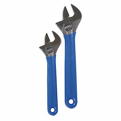 WESTWARD 1NYD4 Adjustable Wrench Sets Steel Chrome 4 to 6
