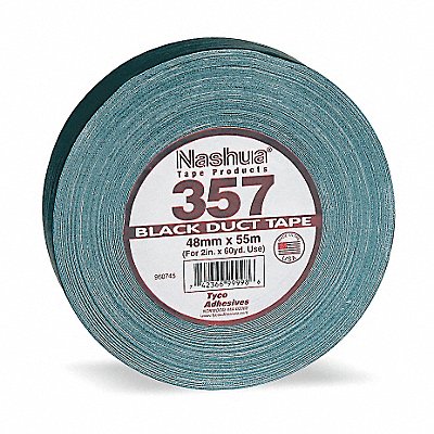 NASHUA 357 Duct Tape Black 1 7/8 in x 60 yd 13 mil