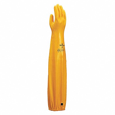SHOWA 772M08 D0486 Chemical Resistant Gloves Yellow Sz 8 PR
