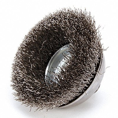 WEILER 93436 Crimped Wire Cup Brush 3-1/2 In.