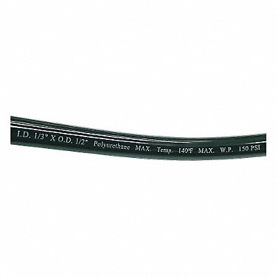 GRAINGER 1PBN3 Tubing 1/3In IDx1/2 In OD 100 Ft Black