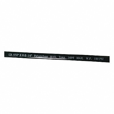 GRAINGER 1PBP8 Tubing 5/32In IDx1/4 In OD 250 Ft Black