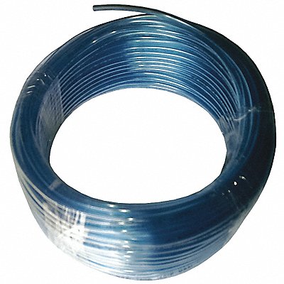 GRAINGER 1PBR3 Tubing 2.5 IDx4mm OD 100 Ft Clear Blue