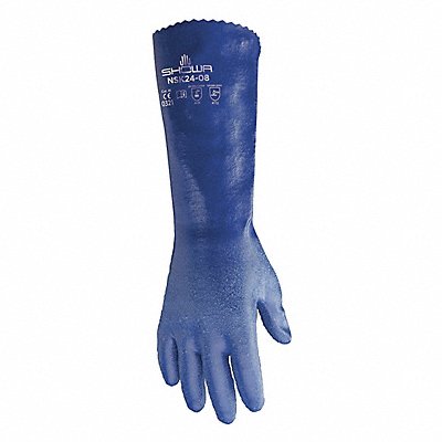 SHOWA NSK2408 D0482 Chemical Resistant Gloves Blue Sz 8 PR