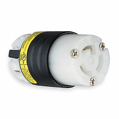 LEGRAND PSL715CGCM Ground Continuity Monitoring Locking Connector Straight 15A BlkWht Nyl L7-15R