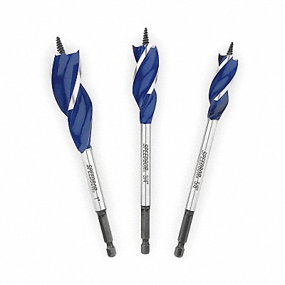 IRWIN 3041003 Spade Bit Set 5/8 to 1 3 pc.