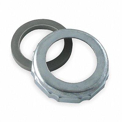 GRAINGER 1PNW6 Nut/Washer Zinc 1.25/1.5 Pipe Size PK10