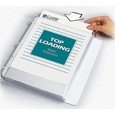 C-LINE PRODUCTS 62038 Sheet Protector Nonglare PK50