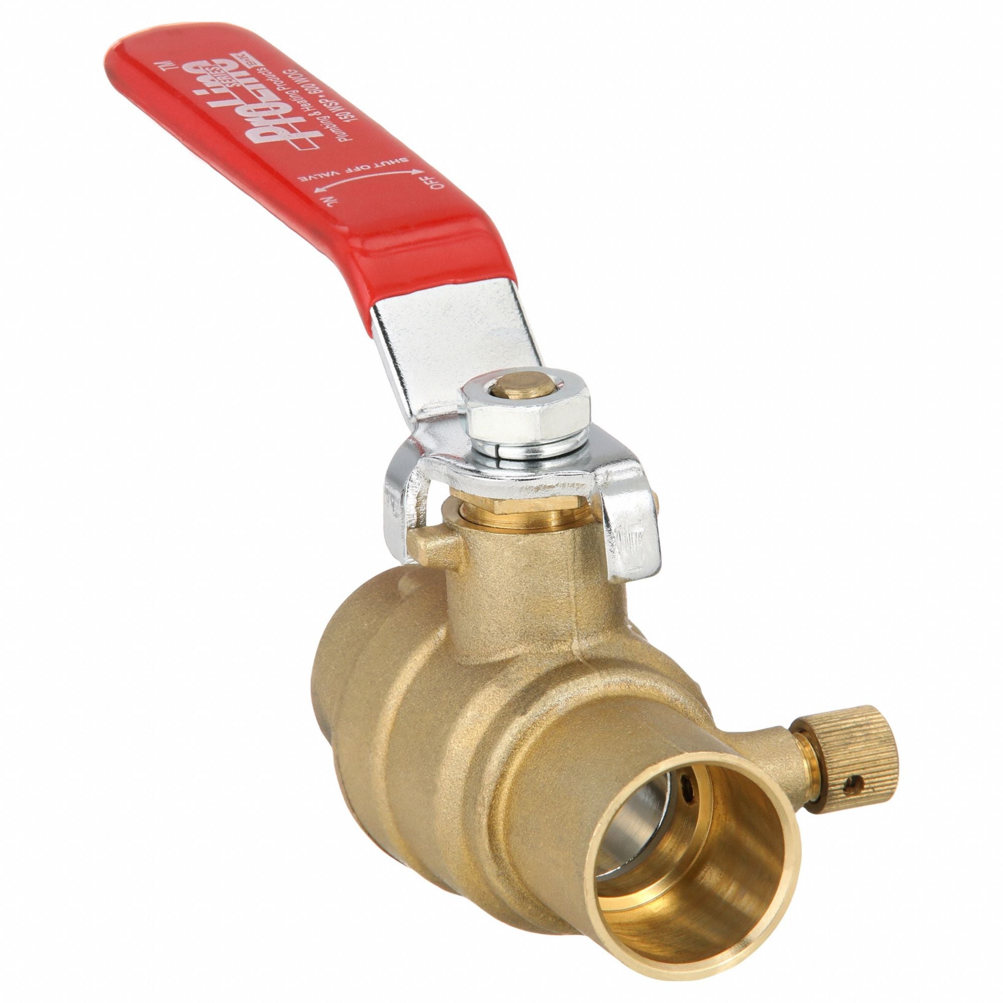 GRAINGER 107554 Brass Ball Valve Inline Sweat 3/4 in