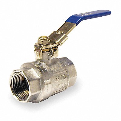 GRAINGER 107825CL Manual 2-Way Ball Valve IPS Brass