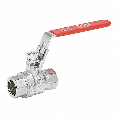 GRAINGER 107824CL Manual 2-Way Ball Valve IPS Brass