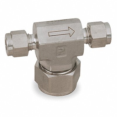 PARKER 4AFT410SS Tee Filter 1/4 In 316 SS 10 Microns