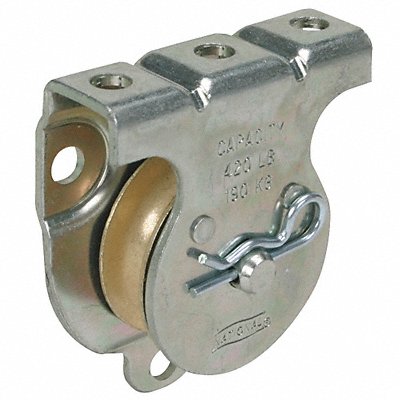 GRAINGER 1RCT6 Wall/Ceiling Mount Pulley Zinc