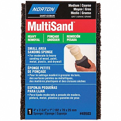 NORTON 7660749503 Sanding Sponge 2 3/4 in W 4 in L