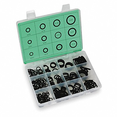 GRAINGER 1RGX5 O-Ring Assortment Buna N 200 Pcs 12 Szs
