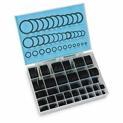 GRAINGER 1RGX9 O-Ring Assortment Buna N 380 Pcs 36 Szs