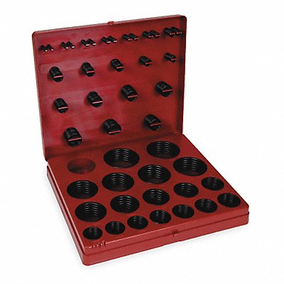 GRAINGER 1RGZ3 O-Ring Assortment Buna N 485 Pcs 37 Szs