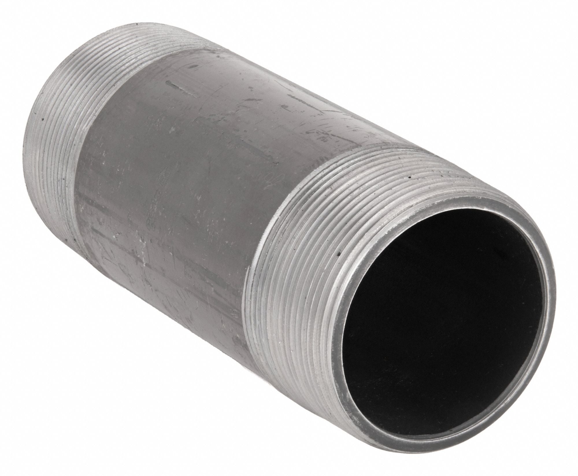 GRAINGER 91112 Black Pipe Nipple Threaded 3x8 In