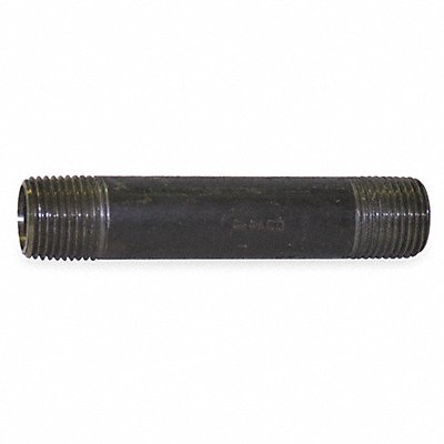 GRAINGER 82406 Black Pipe Nipple Threaded 1/2x4 In