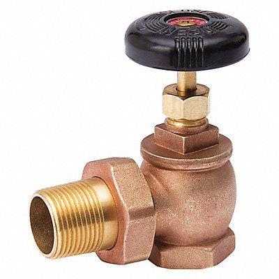 GRAINGER 1RLT3 Radiator Valve 3/4 NPT Hand Wheel
