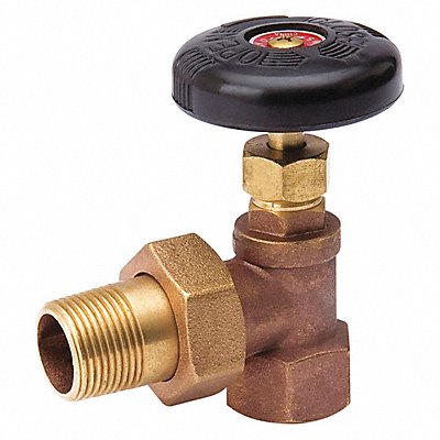 GRAINGER 1RLT7 Radiator Valve 1/2 NPT Hand Wheel