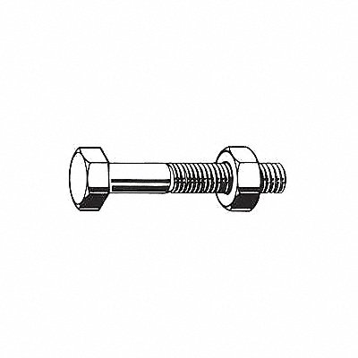 GRAINGER U042110870225 Structural Bolt, Steel, A325 Type 1, Hot Dipped Galvanised 7/8-9 2 1/4 L PK5