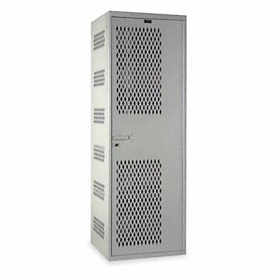 HALLOWELL HTA8221ASPL Locker 1x1Locker Lt Grey 72 x18 x22 Assm