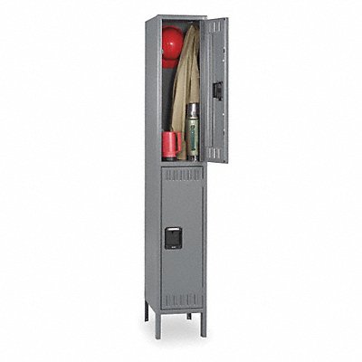 TENNSCO DTK1218361MG Locker 2x1Locker Grey 78 x12 x18 Unassembled