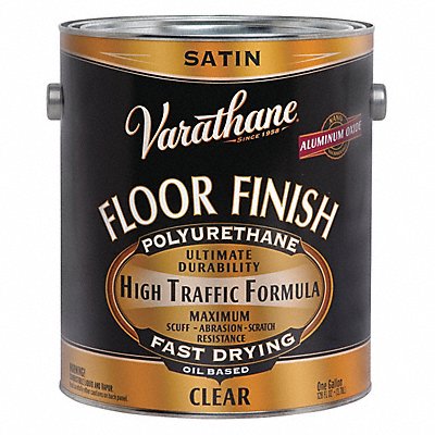 VARATHANE 130231 Floor Finish Crystal Clear Satin 1 gal.