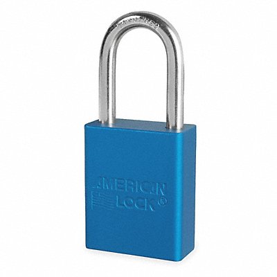 AMERICAN LOCK A1106KABLU15845 D1919 Lockout Padlock KA Blue 1-7/8 H