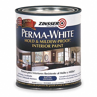 ZINSSER 2704 Latex Acryl Interior White Satin 1 qt