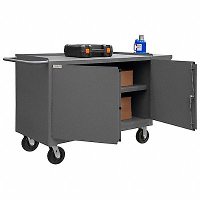 DURHAM MFG 340095 Mobile Cabinet Bench Steel 66 W 24 D
