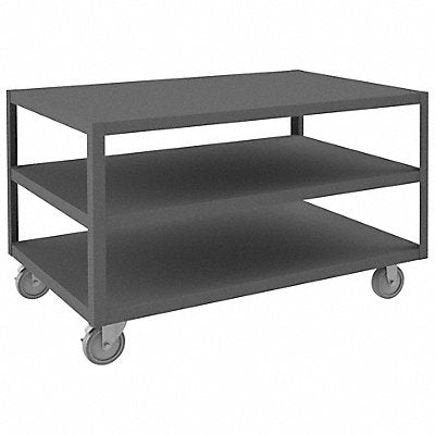 DURHAM MFG HMT3048395 Mobile Table 3 Shelves