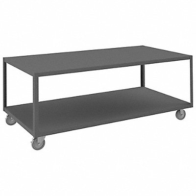 DURHAM MFG HMT3672295 High Deck Portable Table 2 Shelves