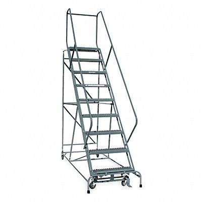 COTTERMAN 1209R2632A6E12B4C1P6 Rollng Ladder Assembled Handrail Platform 90 In H