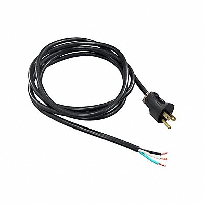 POWER FIRST 1TNA5 Power Cord 5-15P SJT 12 ft Blk 15A 12/3