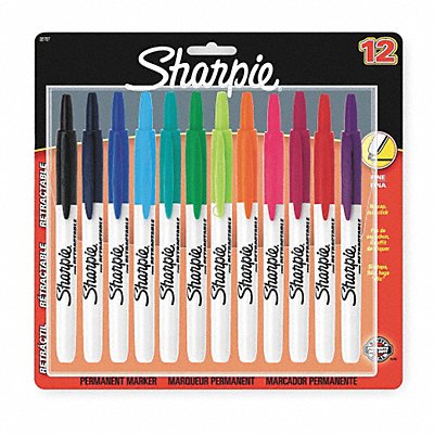 SHARPIE 32707 Permanent Marker Set Assorted PK12