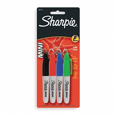 SHARPIE 35113PP Mini Permanent Marker Set PK4
