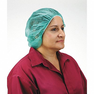 CONDOR 3EZC8 D2138 Bouffant Cap PP Green 24 in PK100