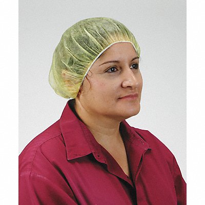 CONDOR 3EZD6 D2139 Bouffant Cap PP Yellow 28 in PK100