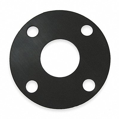 GRAINGER 9071FF01501250100 Gasket Full Face 1 In Neoprene Black